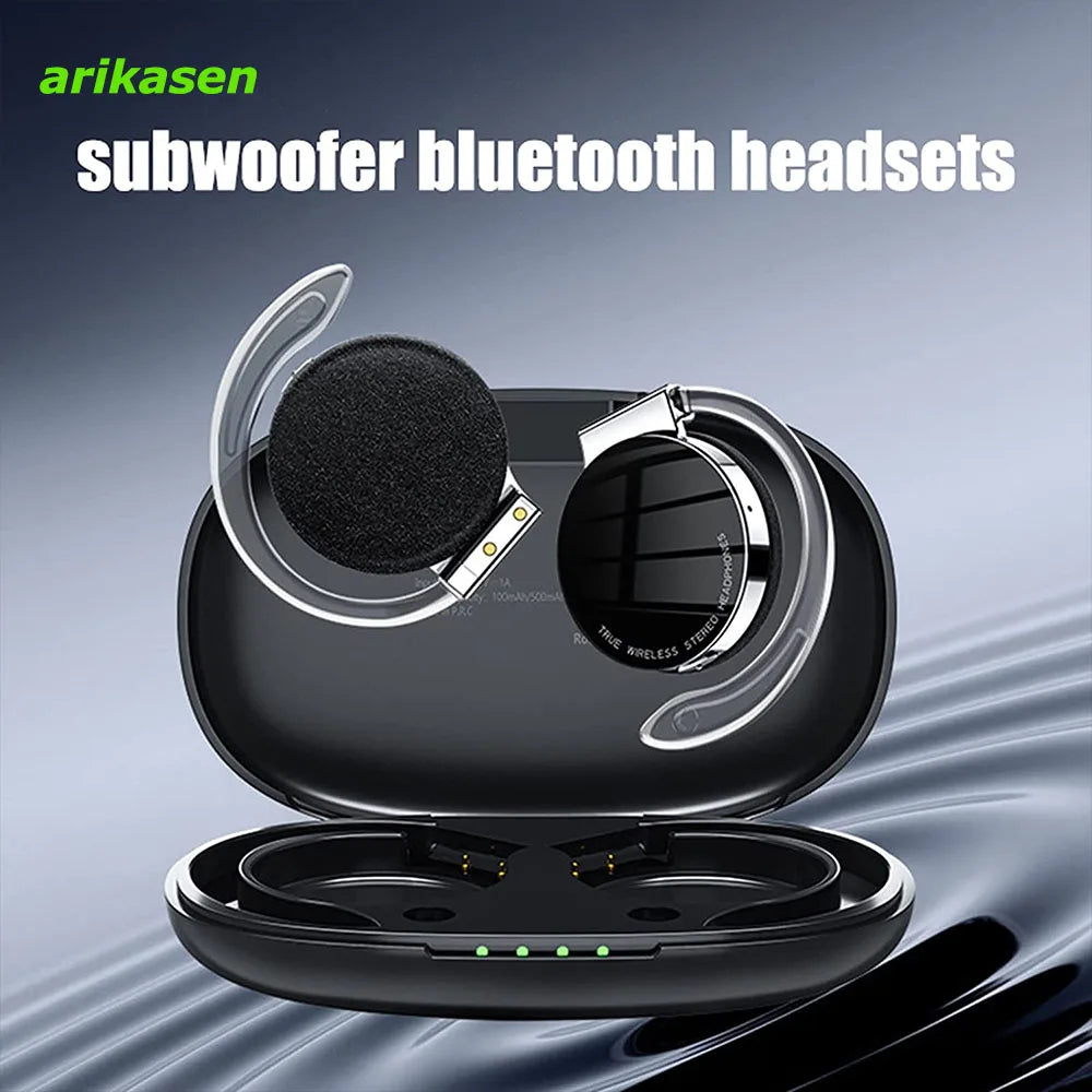 Open Ear Headphones TWS Wireless Bluetooth Earphones Noise Cancelling