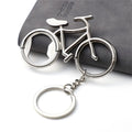 Bar Tool Metal Bicycle Keychain Bike Shaped Multifunctional Bottle Opener Keyring Fashion Portable Bike Key Rings Father's Day Zpaxo Silver