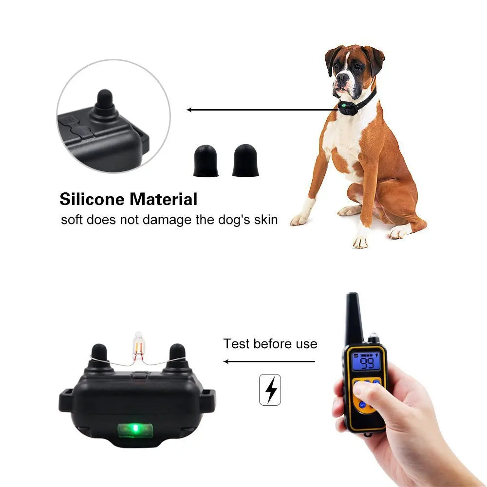 800m Electric Dog Training Collar Waterproof Pet Remote Control
