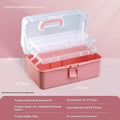 3-Layer Plastic Dividing Storage Box Craft Organizer Adjustable