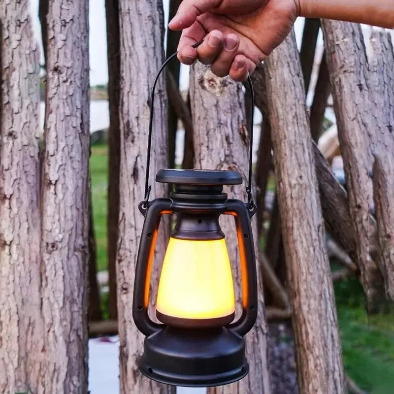 Retro Horse LED Desk Lamp – Rechargeable Camping & Decor Light