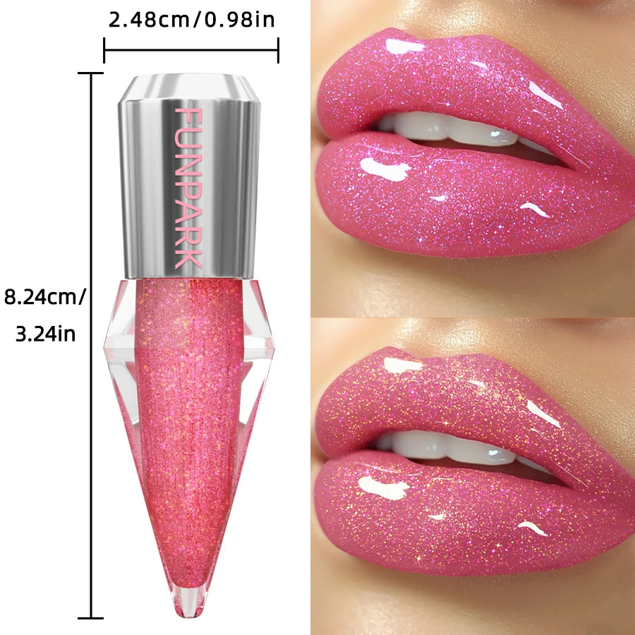 8 Colors Moisturizing Diamond Shimmer Glitter Lip Gloss Makeup