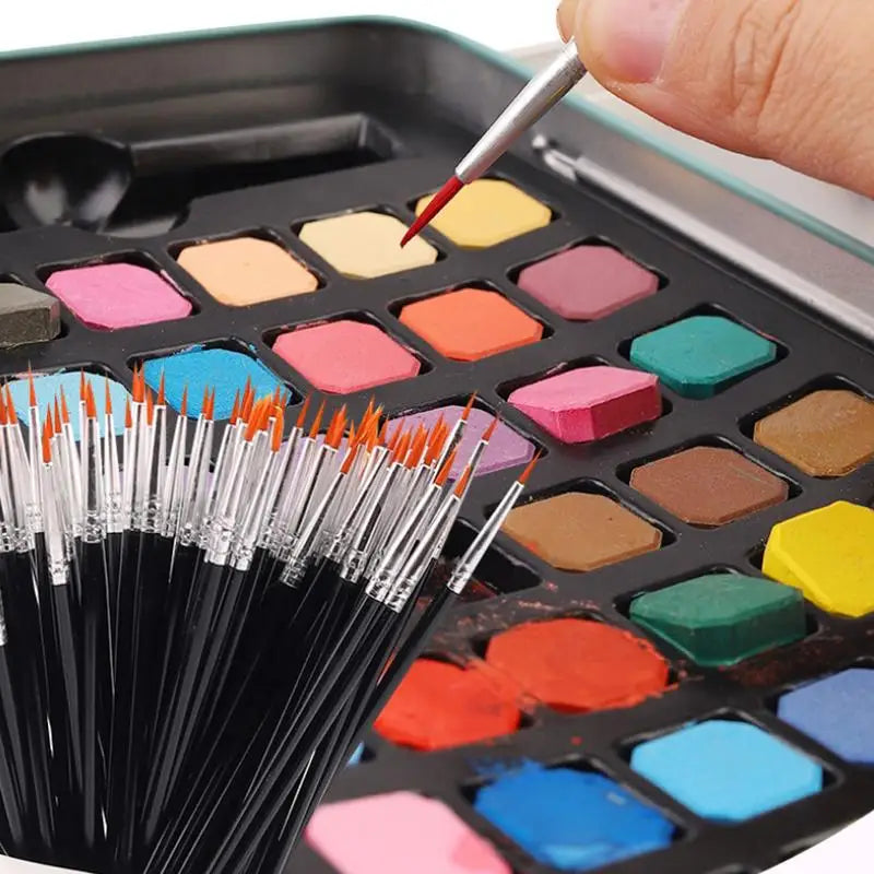 Nylon Paint Brush Set – Acrylic, Watercolor, Oil & Gouache