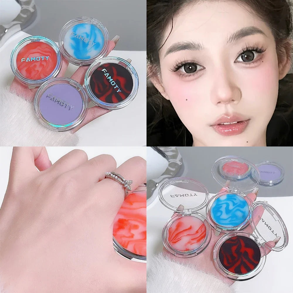 The Rock Oil Control Long-lasting Powder Cake Makeup Clear Powder Waterproof Wet and Dry Face Foundation Powder Cosmetics Zpaxo