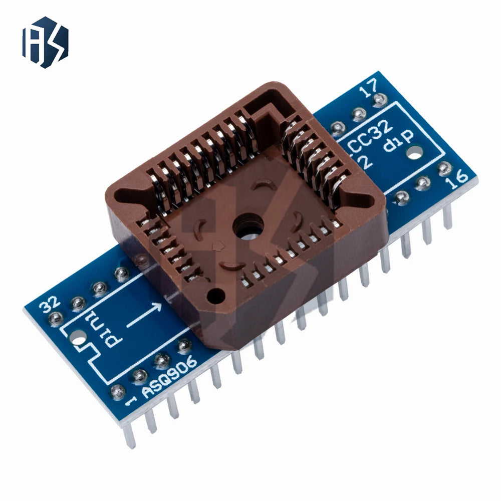 PLCC20 PLCC28 PLCC32 PLCC44 to DIP 20 28 32 44 USB Universal Programmer IC Adapter Tester Socket for TL866CS TL866A EZP2010 Zpaxo