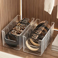 1 2 Acrylic Belt Storage Boxes Featuring Large Capacity Divided Rack Zpaxo 2pcs