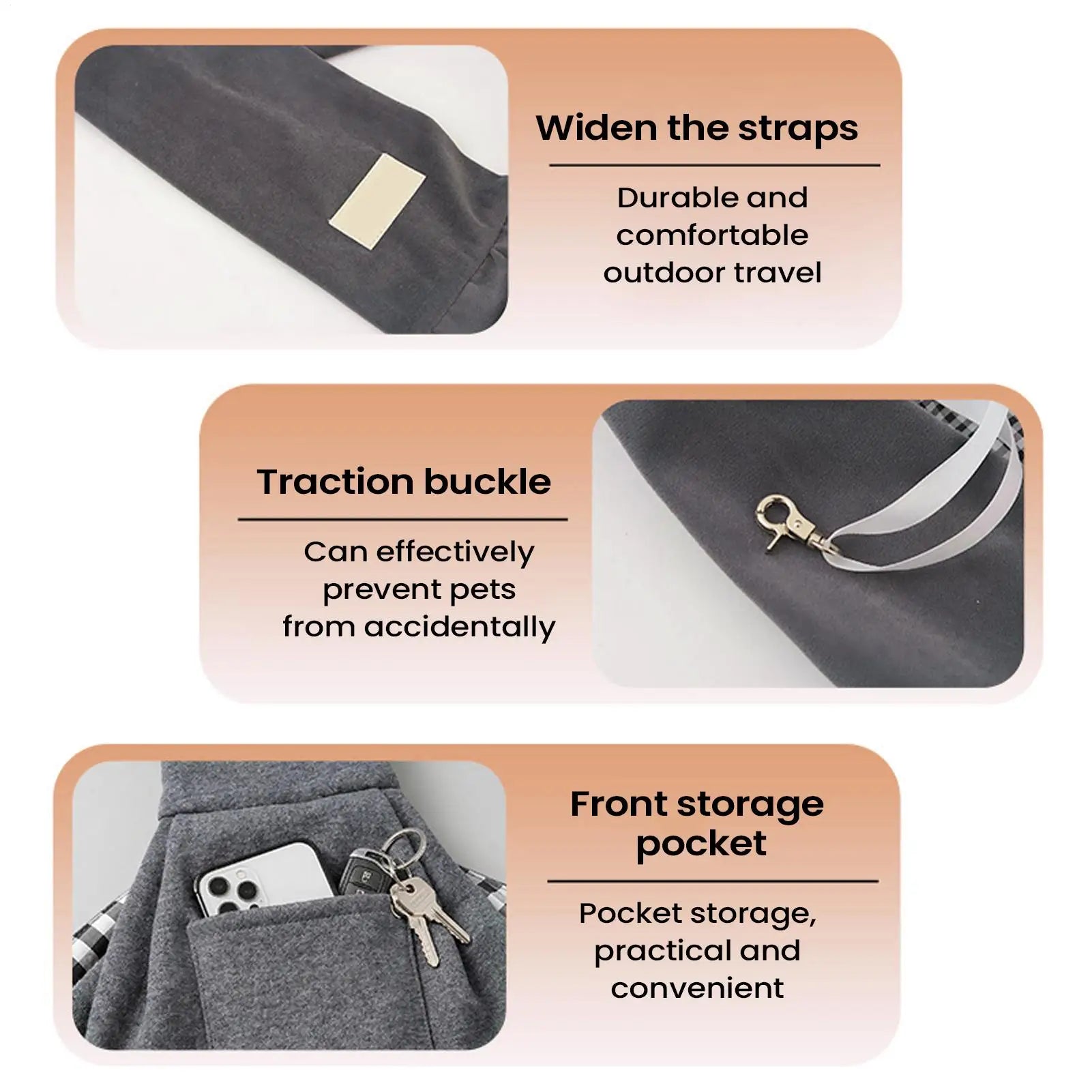 Pet Carrier Breathable Portable Lightweight Carrying Bag Sling Travel