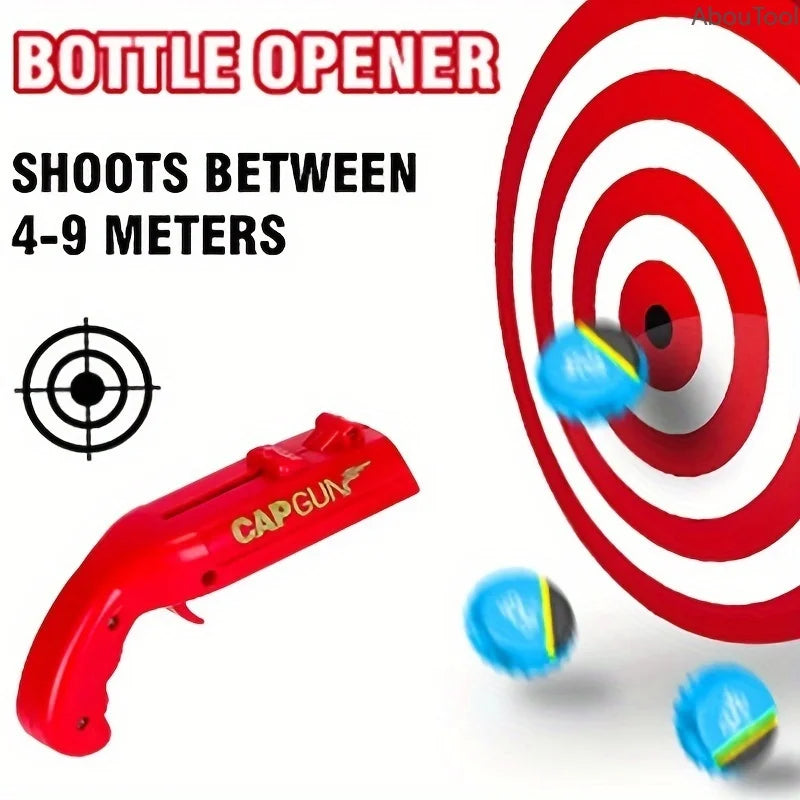 Cap Gun Beer Opener Beverage Drinking Opening Launcher Kitchen Party Zpaxo