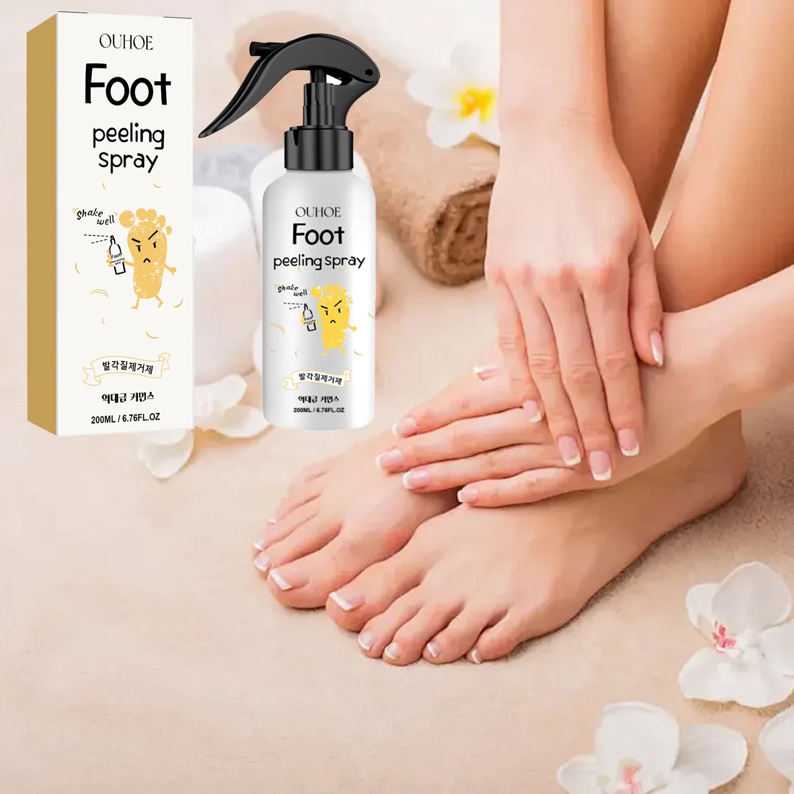 Foot Exfoliating Spray – Dead Skin, Callus & Odor Remover 200ml Foot Exfoliating Spray Zpaxo