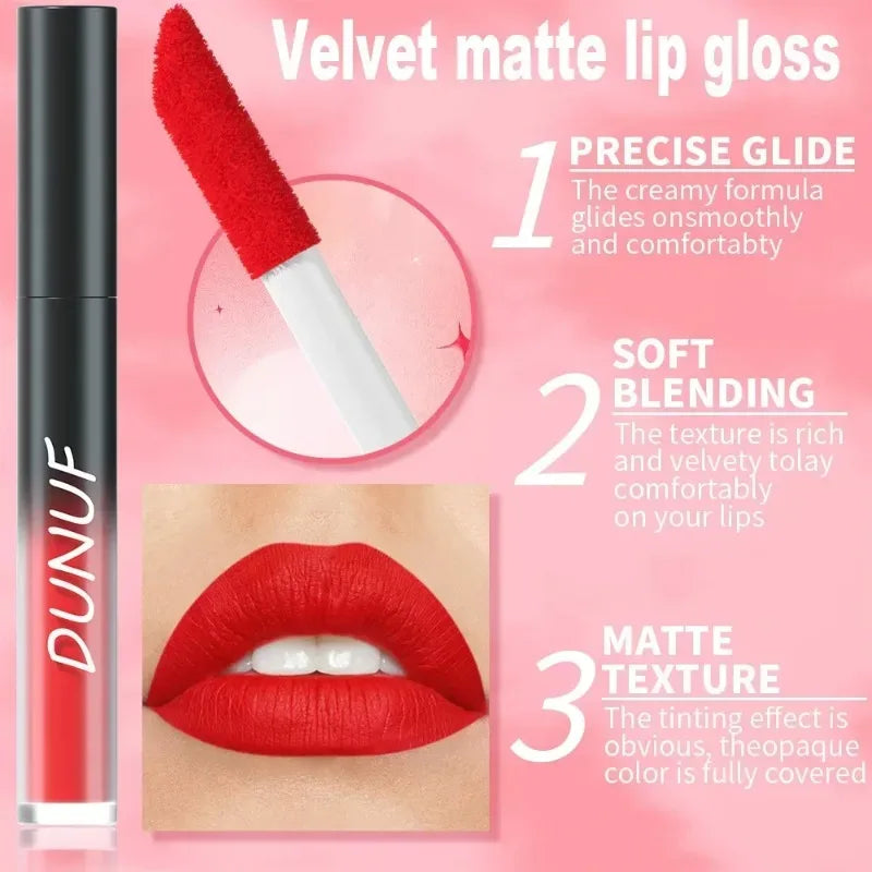 32 Lipstick Sexy Matte Long Lasting Lip Gloss Moisturizing Non-stick