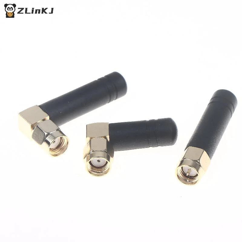 Right Bend Angle Ultra Compact Mini Wifi Antenna 2 3DBI Gain SMA Male Zpaxo