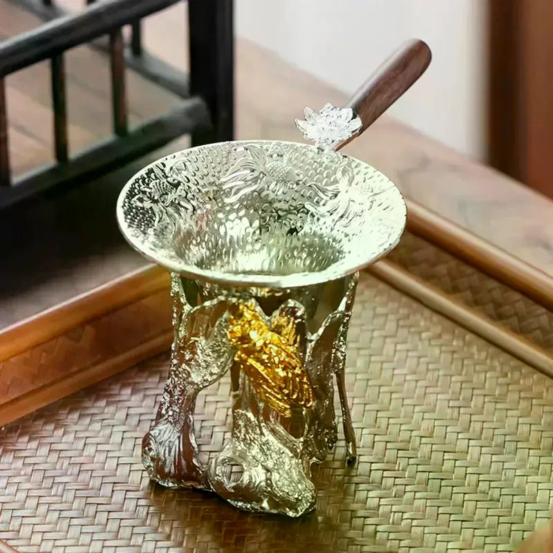 Quality Metal Mesh Tea Strainer Stainless Steel Filter Sieve Teaware Lace Tea Drain Useful Tea Infusers Kitchen Accessories Zpaxo
