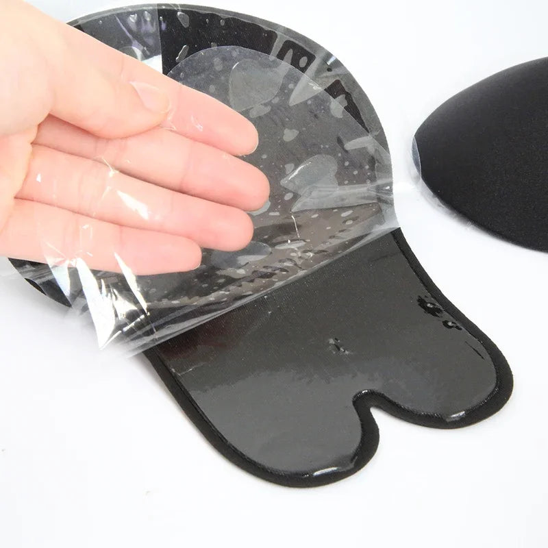 Silicone Adhesive Invisible Push-Up Bra – Strapless & Reusable