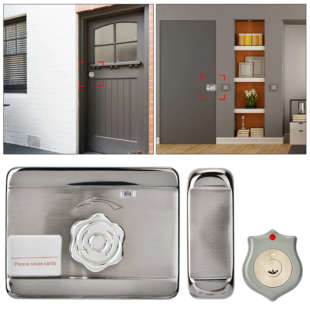 Electronic Door Access Intelligent Remote Control System Smart Door Lock ID Single Head 12V Lock Zinc Alloy Zpaxo