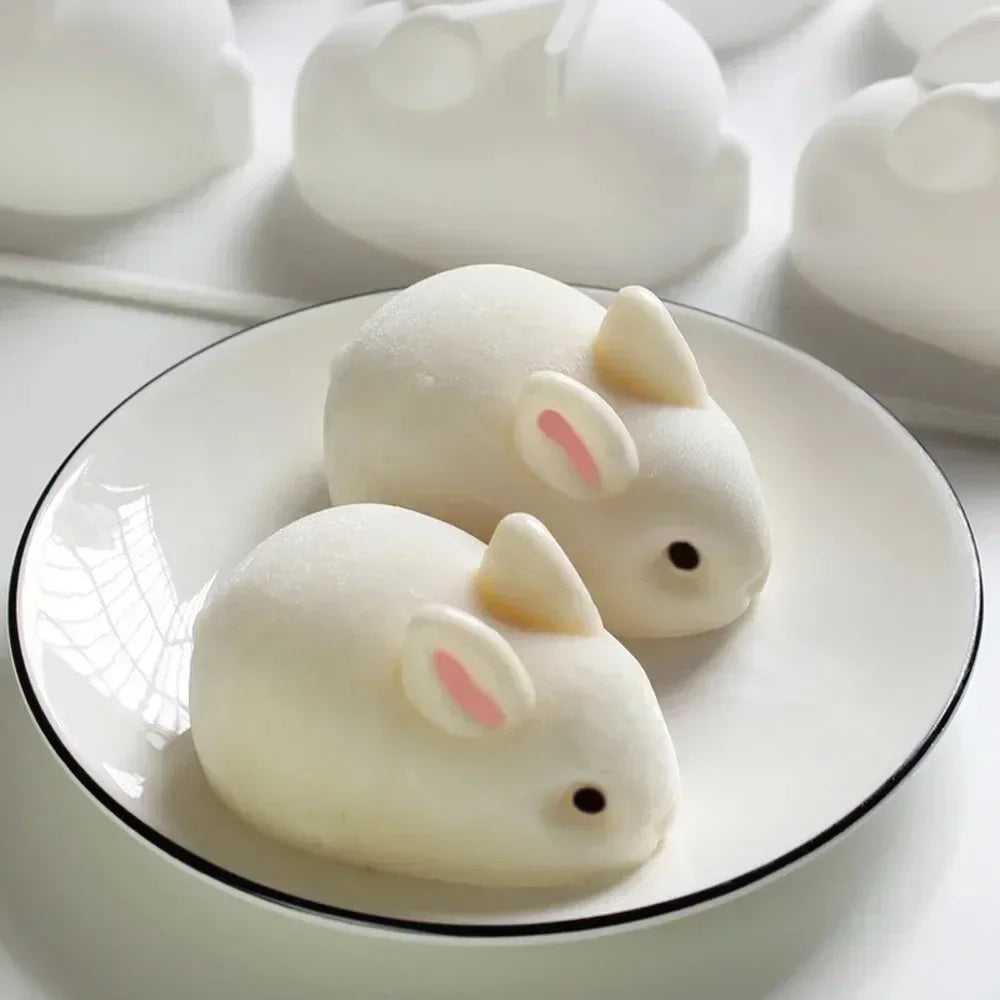 3D Rabbit Silicone Mold – Candle, Soap, Chocolate & Cake Silicone Craft Mold Zpaxo