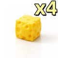 Squishy Cheese Stress Ball Sensory Squeeze Toy Kids & Adults Sensory Squeeze Toy Zpaxo 4pcs
