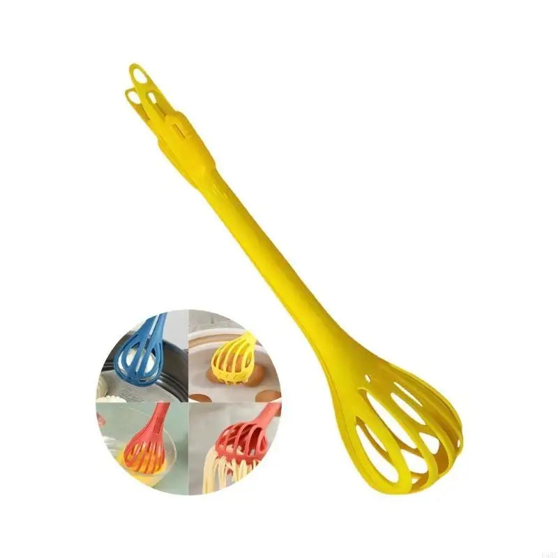 Ergonomic Handle Multifunctional Eggs Whisk Tongs ABS Safe Easy Clean
