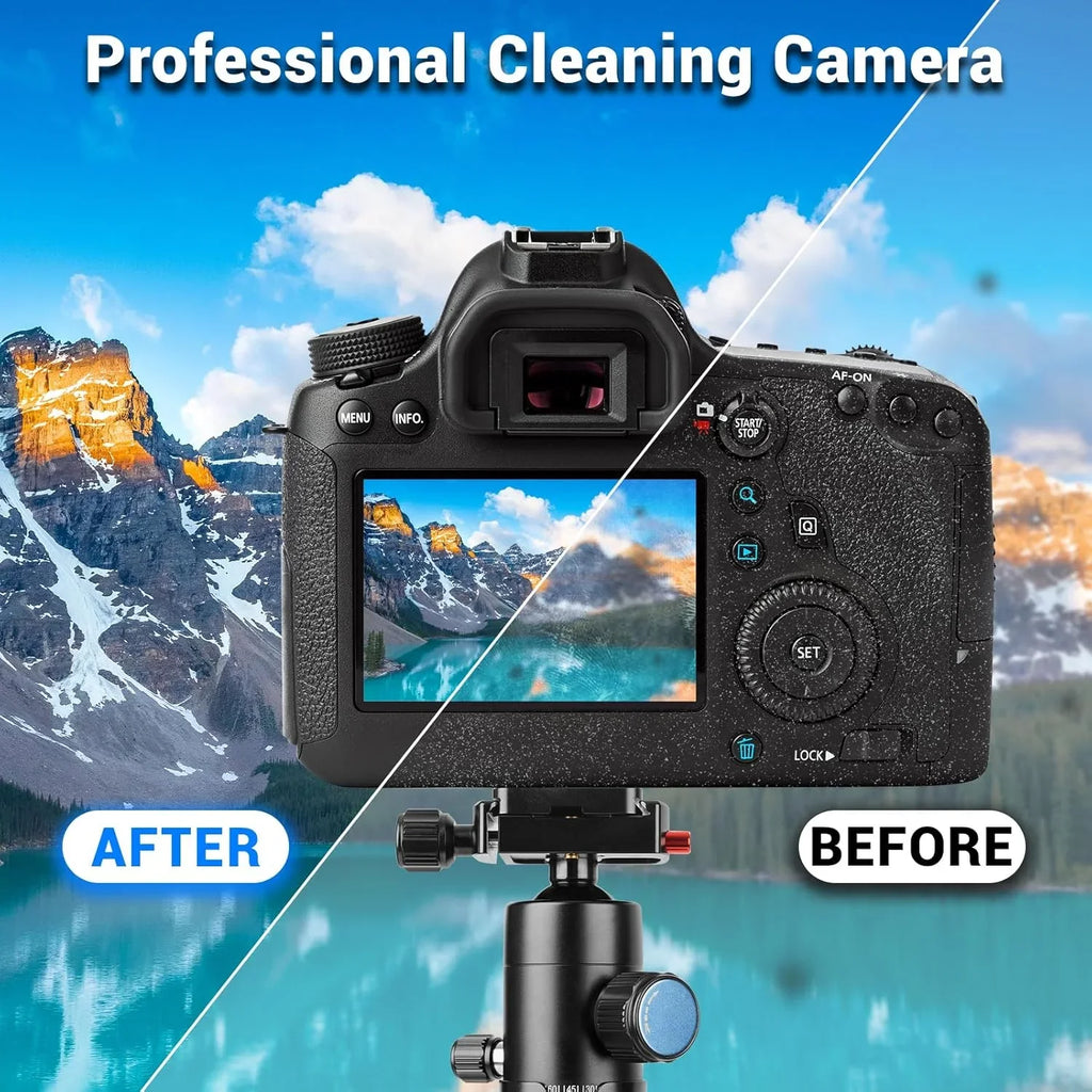 7 in 1 Camera Lens Cleaning Set 120ml Liquid Air Blower Sensor Cleaning Swab Microfiber Cloth Brush Tools for Mirrorless DSLR Zpaxo