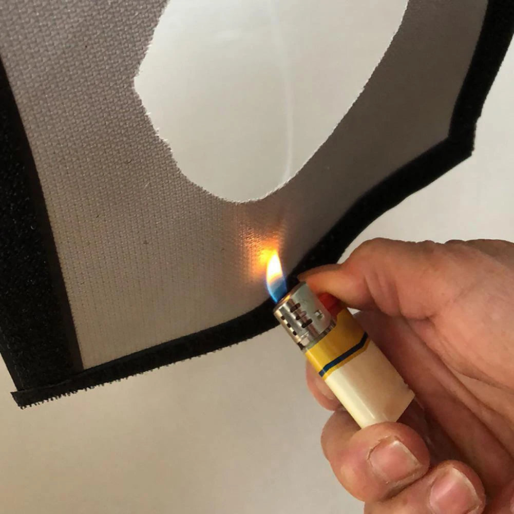 DIY Tent Stove Jack Fireproof Camping Chimney Furnace Pipe Window Pad