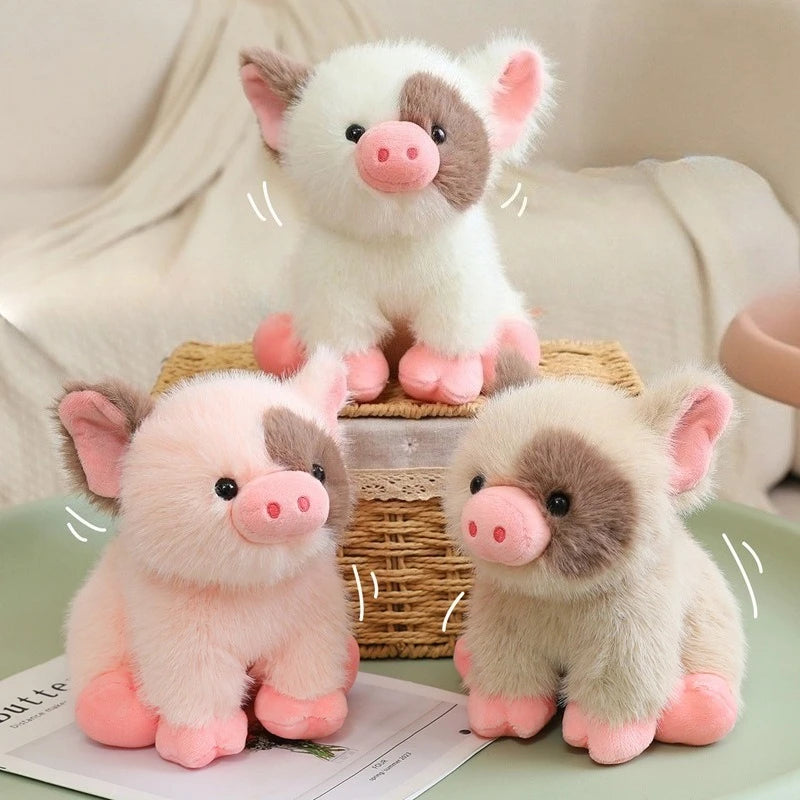 Puppy Kitten Starter Toy Gentle Plush Pig Ultra-soft Bite-sized