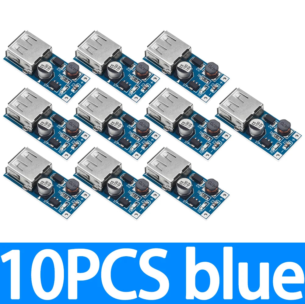 0 9V-5V 5V 600mA DC-DC Step-up Boost Converter Module Ultra-low Zpaxo 10pcs blue