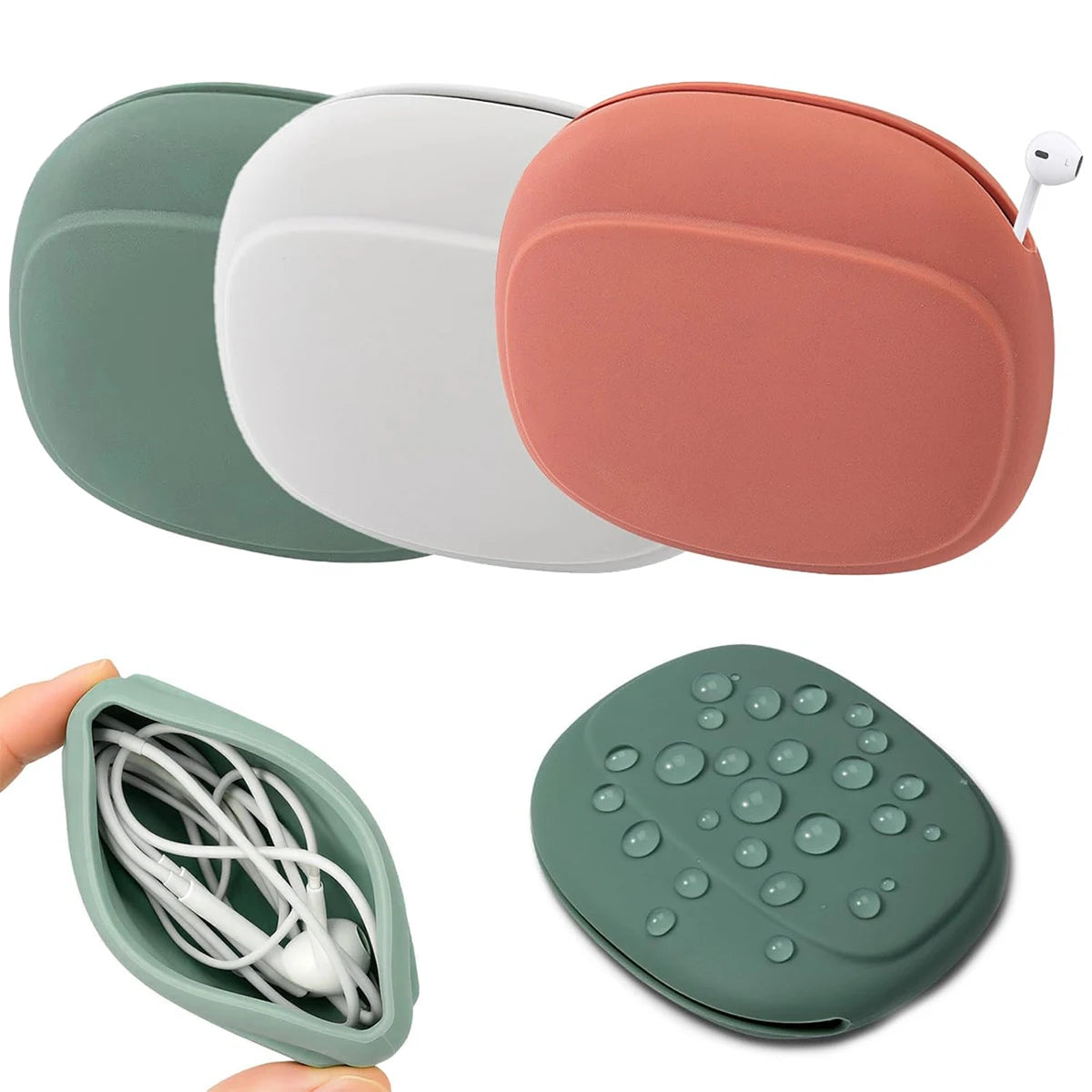 Silicone Earbud & Cable Organizer Pouches – Tangle-Free Travel
