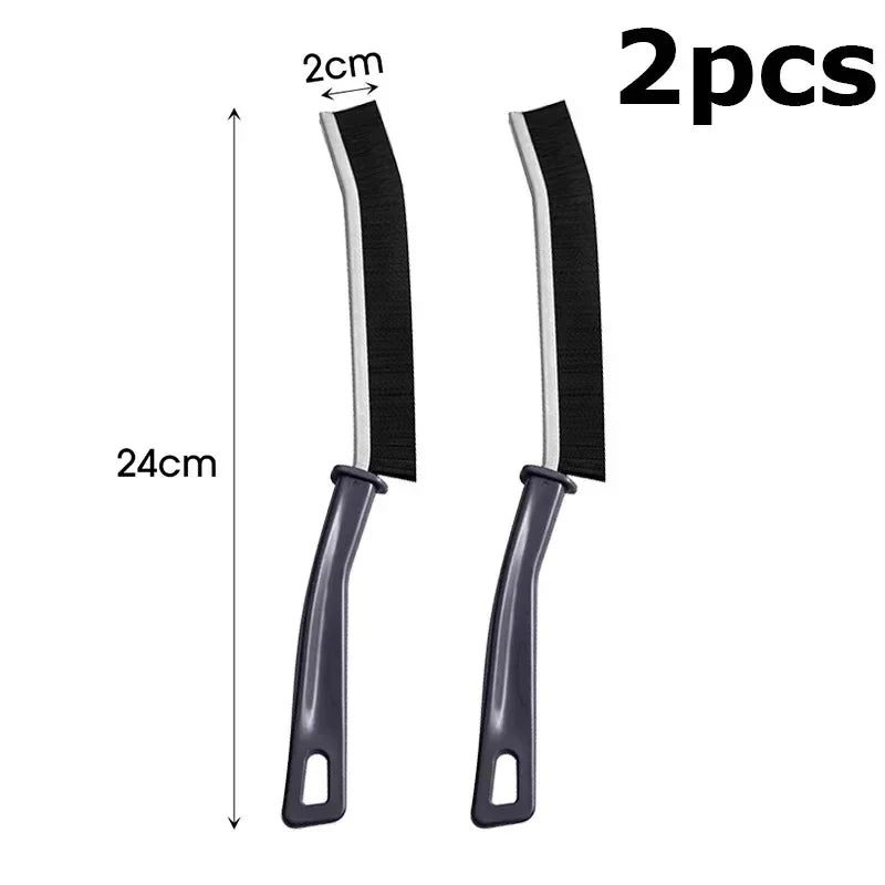 Durable Grout Gap Cleaning Brush Kitchen Toilet Tile Joints Dead Angle Hard Bristle Cleaner Brushes For Shower Floor Line 5/1Pcs Zpaxo Black- 2PC
