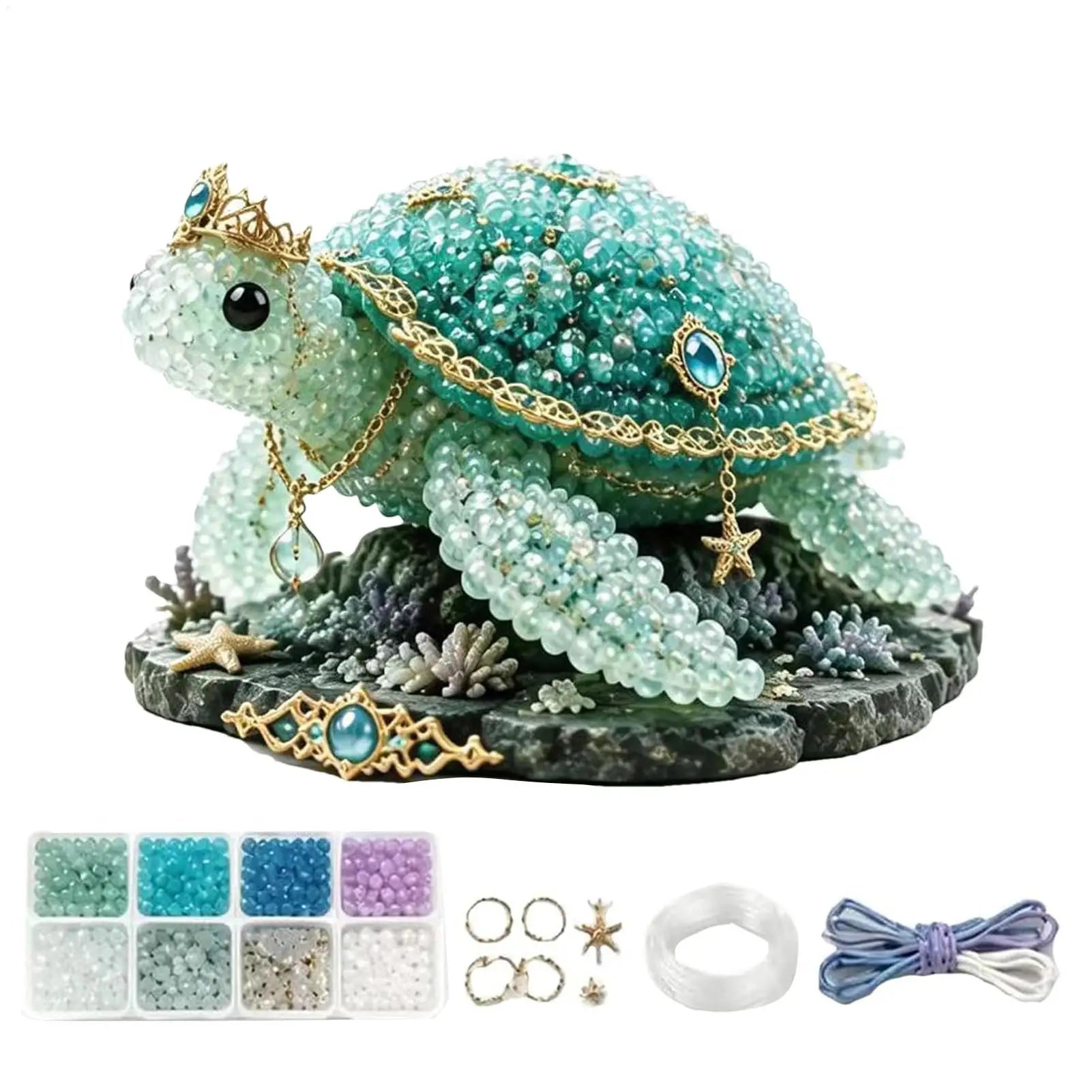 Bead Animal Making Kit Realistic 3D Sea Theme Art Beaded Animals for Holiday Ornament Party Favors Classroom Activities DIY Zpaxo