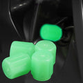 Auto Parts Tire Wheel Rims Car Nozzle Cover Valve Stem Caps Luminous Zpaxo green