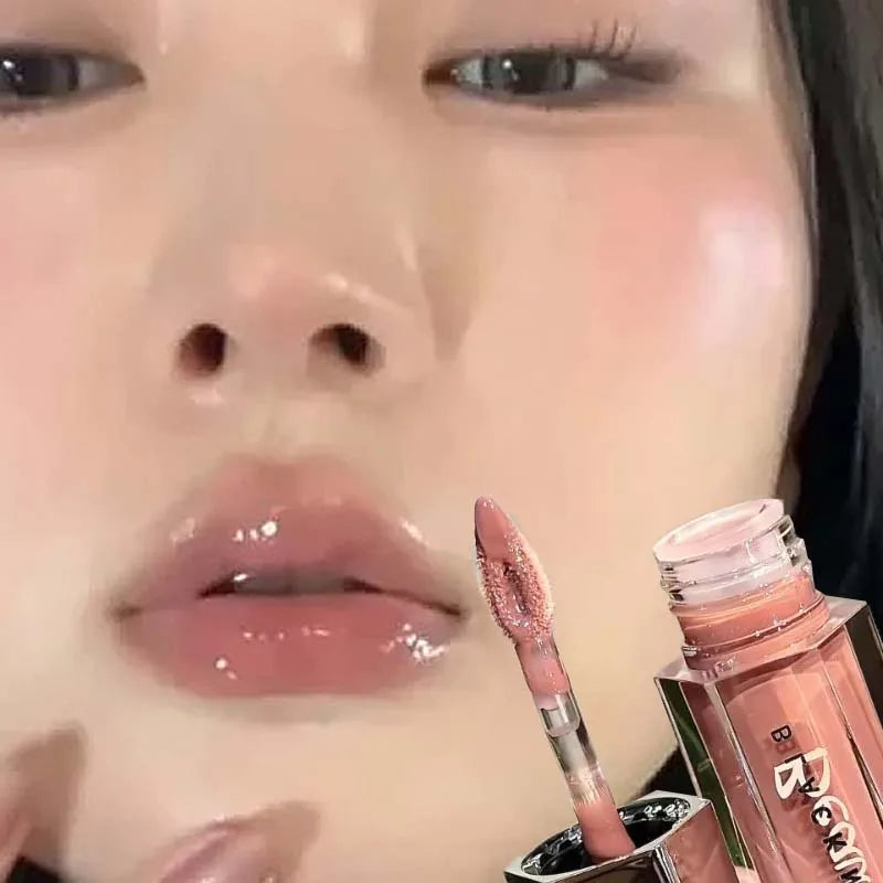 Ice Transparent Brown Lip Gloss Moisturizing Glossy Liquid Lipstick