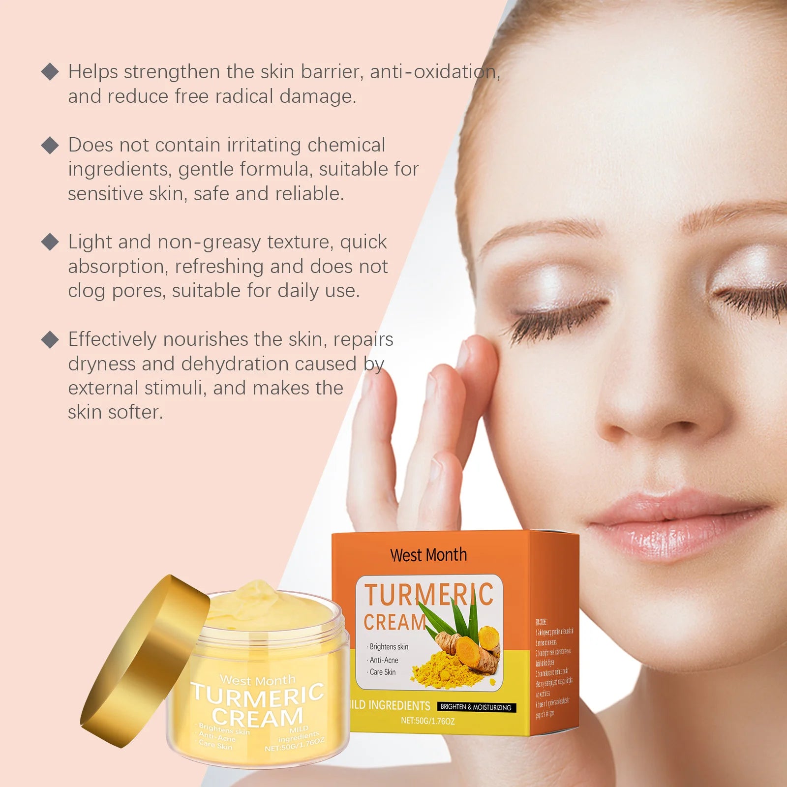 Turmeric Brightening Skincare Set – Serum & Cream for Dark Spots Brightening Skincare Set Zpaxo