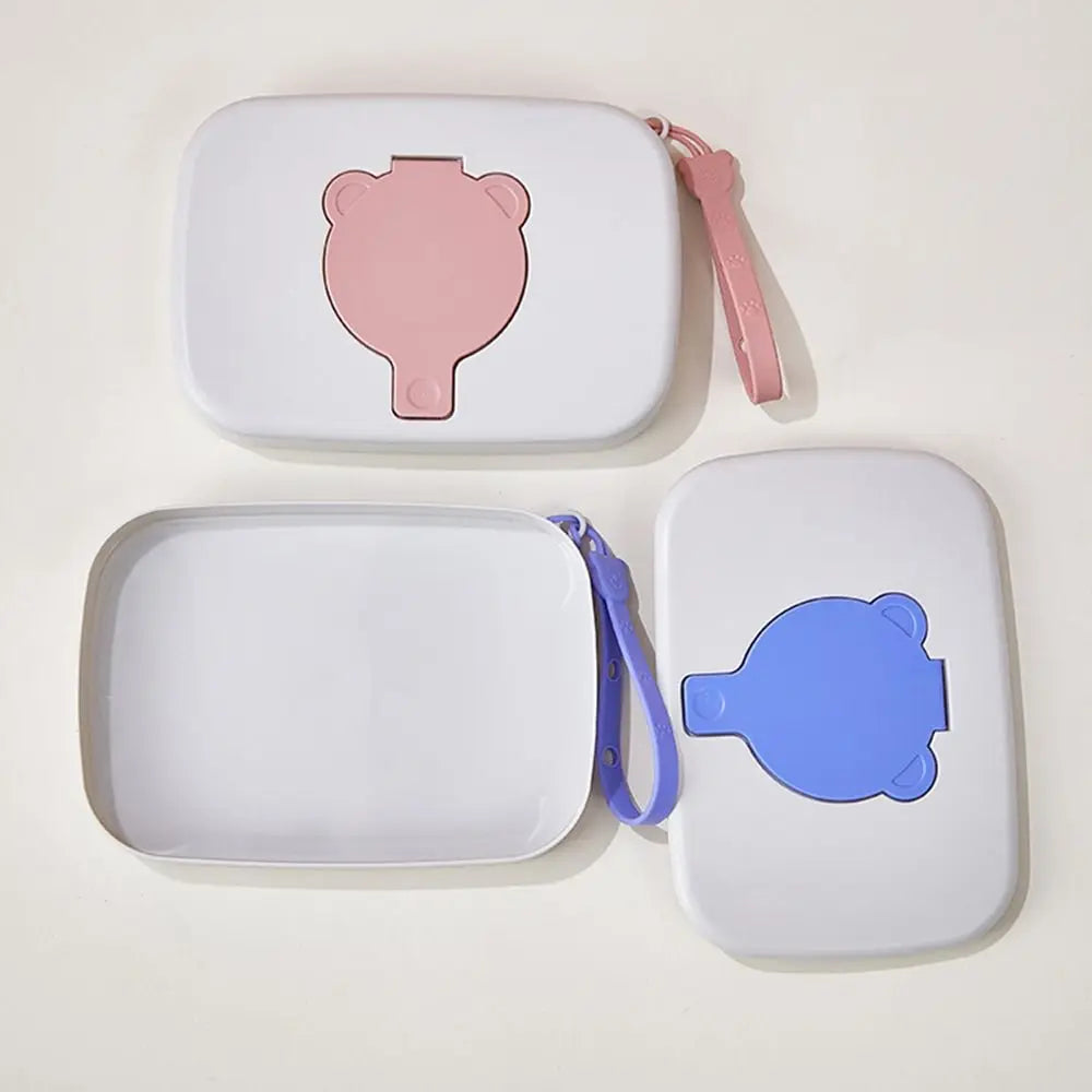 Refillable Baby Wipe Dispenser Silicone Seal Flip Cover Travel Holder Zpaxo