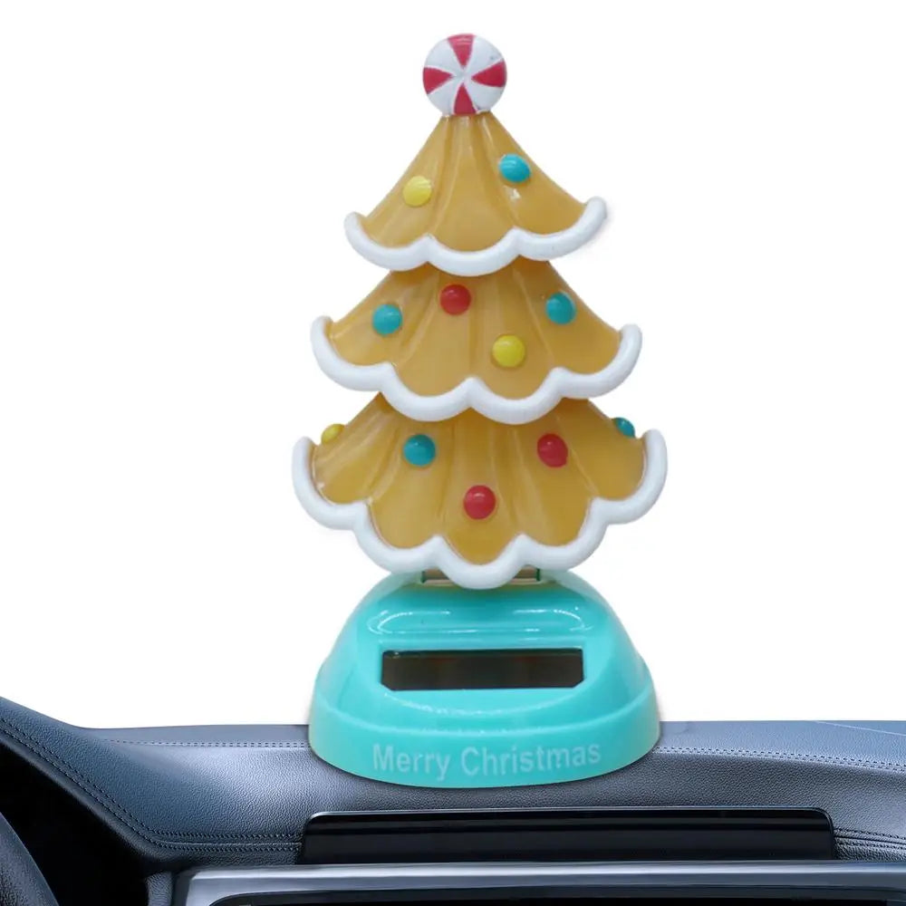 Christmas Solar Powered Dancing Toy Solar Dancing Toy Christmas Tree Novelty Moving Christmas Tree For Desk Windowsill Car Zpaxo candy China Mainland
