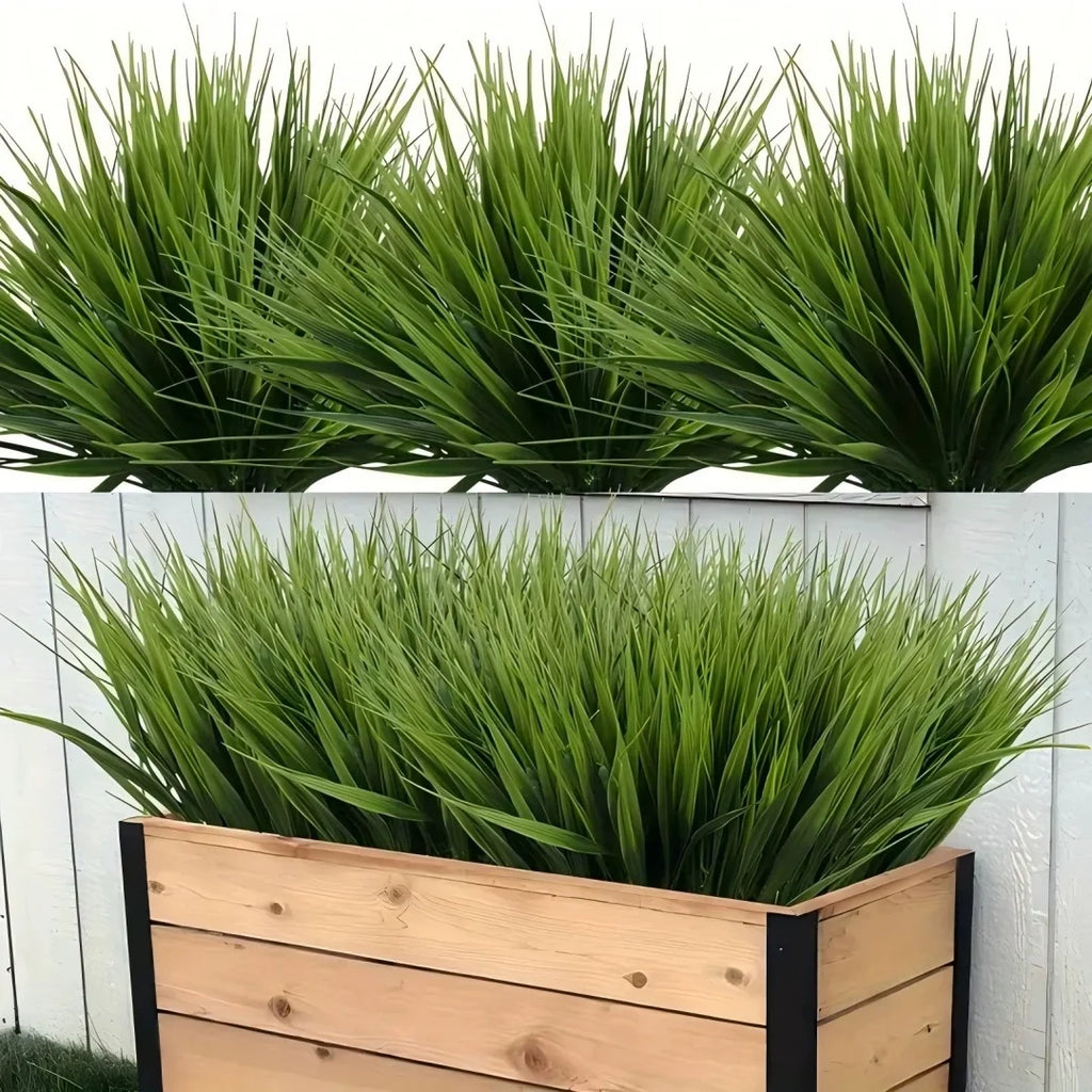 35cm Artificial Spring Grass Bundles – Faux Green Plant Decor Artificial Plant Decor Zpaxo