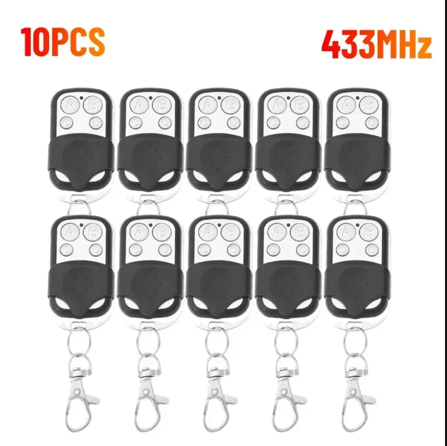 1-50PCS Smart Copy Duplicator 433mhz Remote Control 4 Button Electric Garage Door Gate Remote Cloning 433.92 MHz Transmitter Zpaxo 10PCS ABCD