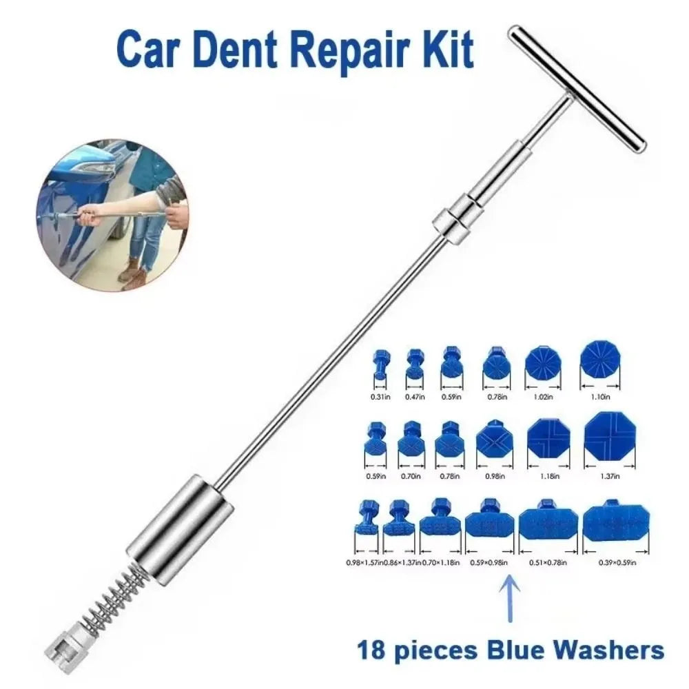 T Rod Car Dent Puller Tools with Gasket Remove Dents Repair Dent Puller Easy To Use Manual Lever Car Dent Remover for Car Zpaxo