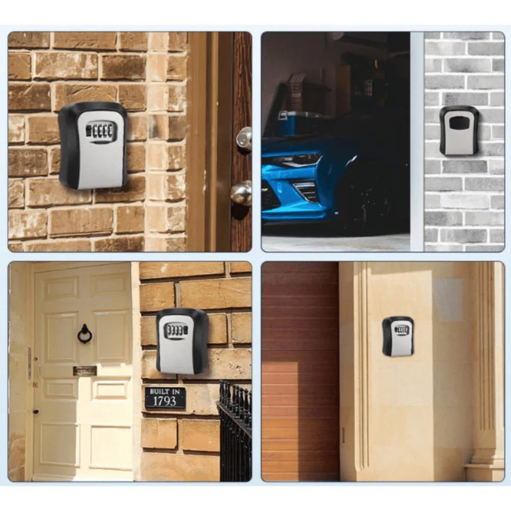 Ultra-secure Flip-top Key Safe Wall-mounted Metal Plastic Combination