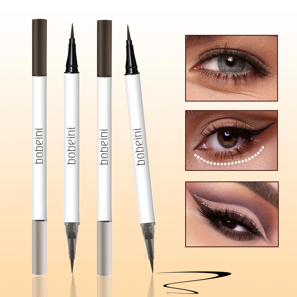 Dual-head eyeliner waterproof non-smudged and sweat-proof multi-function eye bag pen outline highlight liquid contour eyeliner Zpaxo