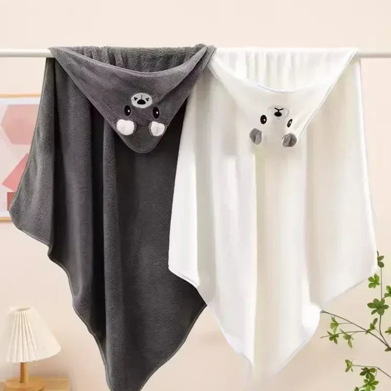 Soft Hooded Baby Bath Towel – Newborn Swaddle Wrap Blanket Hooded Baby Towel Zpaxo