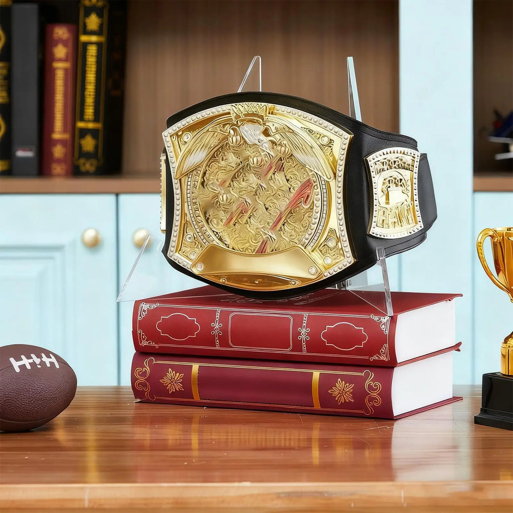 Plate Display Stands Foldable Acrylic Belt Holder Wrestling Picture