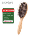 Boar Bristle Hair Brush Wood Combs for Women Scalp Massage Brush Detangling Hair Brush OAK Wood Hair Brush Barber Comb for Hair Zpaxo small size China Mainland