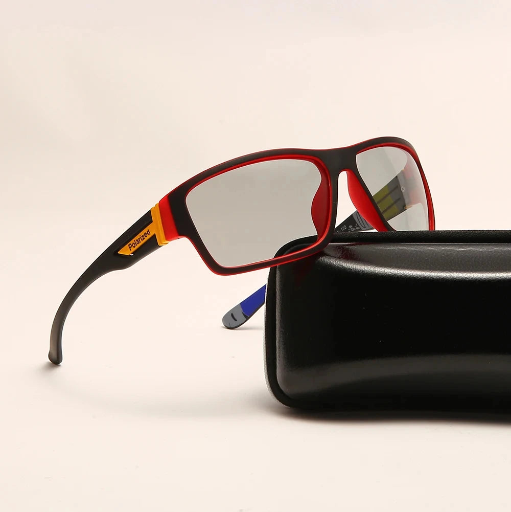 Photochromic Polarized Sports Sunglasses Men and Women Cycling Climbing Goggles Driving Sun Glasses UV400 Change Color Eyewear Zpaxo