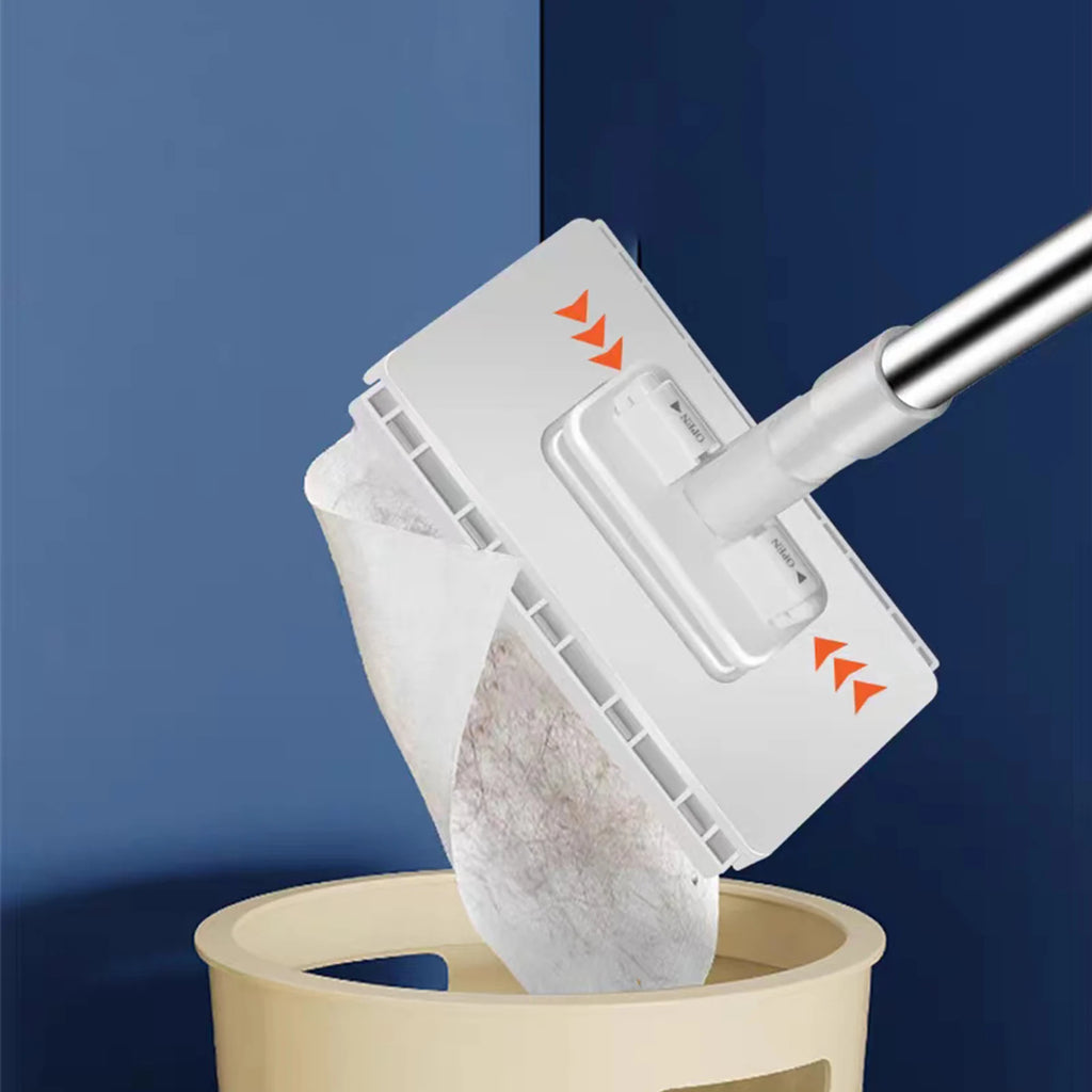 Snap Grip Mini Mop with One-Click Cloth Change No-Touch Dirty Cleaning Dust Mop for House Wall Bathroom Toilet Corners Cleaning Zpaxo