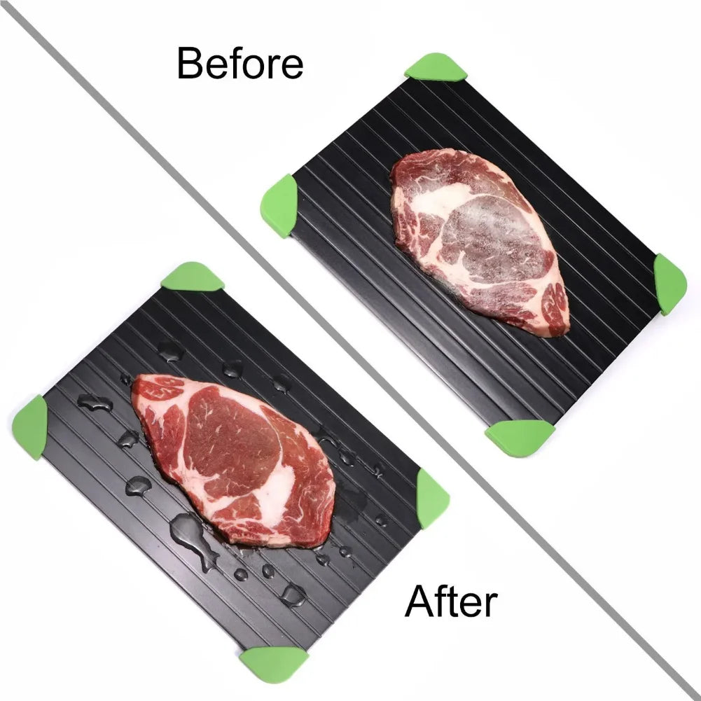 Fast Defrosting Tray Thaw Frozen Food Meat Fruit Quick Defrosting Plate Board Defrost Kitchen Gadget Tool Defrost Tray Zpaxo