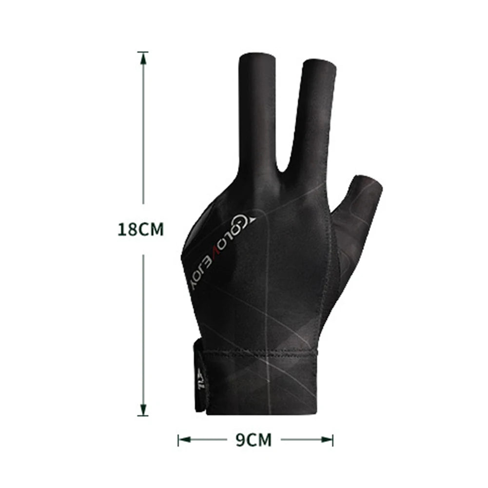 Open Finger Billiard Gloves Antiskid Polyester Snooker Billiards
