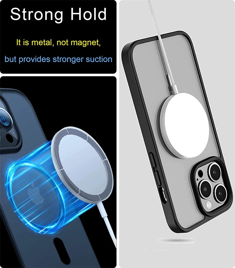 Universal Metal Plate Sticker Ring Magsafe Magnetic Wireless Charger
