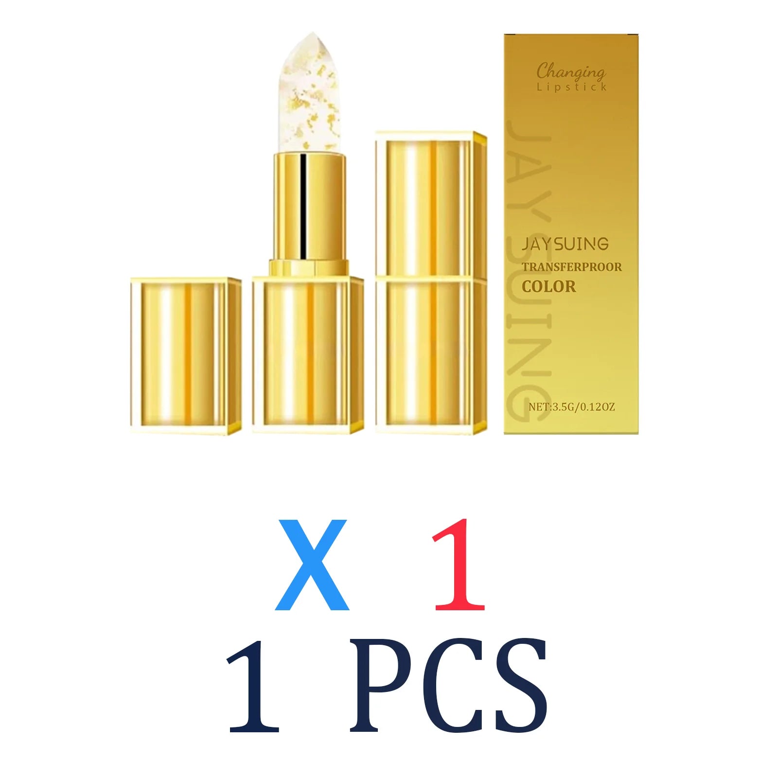 Gold Leaf Color Changing Lip Balm Tinted Lip Care Moisturizing Repair Dry Chapped Lip Hydrating Gloss Non Sticky Winter Skincare Zpaxo 1 Pcs