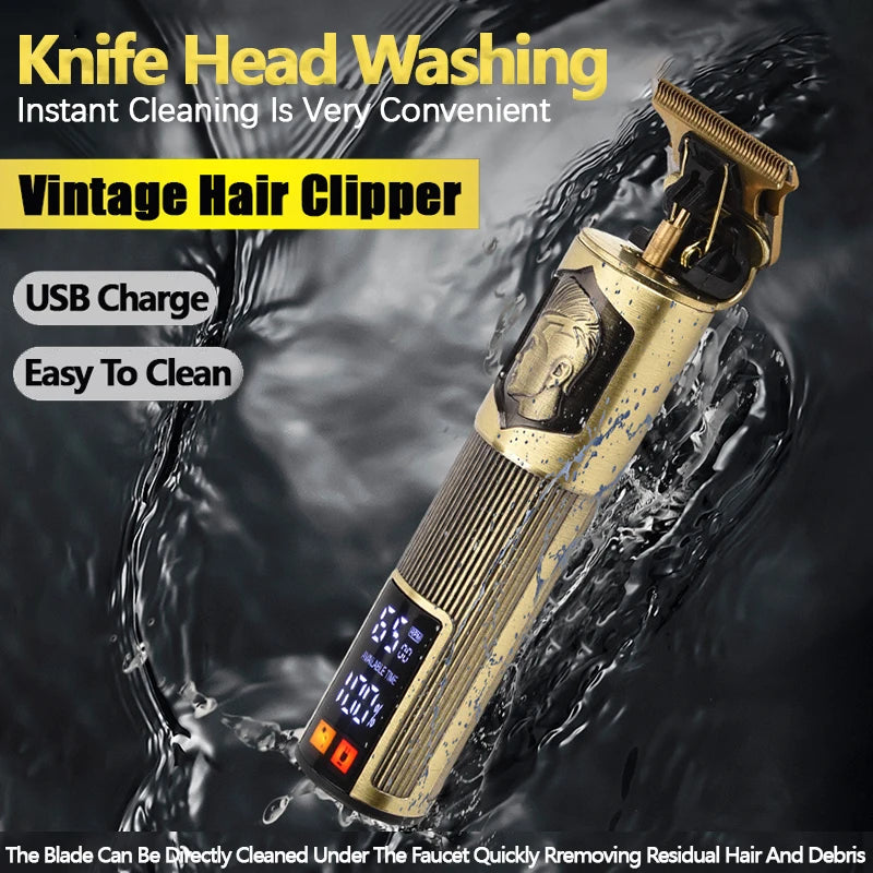 Carving Professional Hair Clipper For Men T9 Electric Hair Cutting Machine Barber Rechargeable Provide Comfortable Shave Clipper Zpaxo