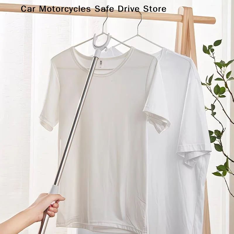 MTelescopic Clothes Pole Retractable Adjustable Length Non-slip
