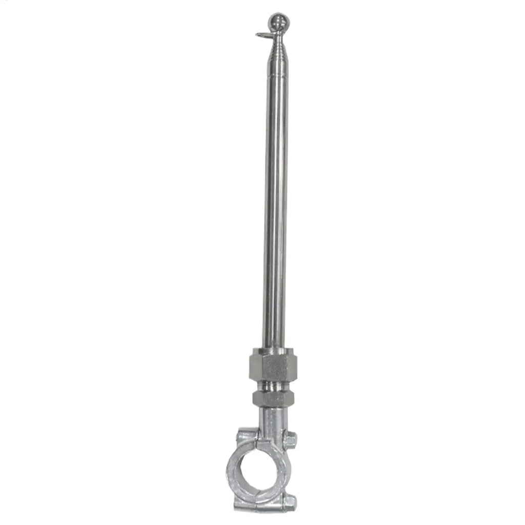 Motorcycle Handlebar Flagpole Stainless Steel Telescopic Mount Stand